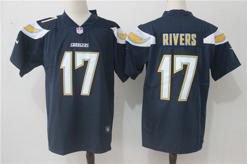 Los Angeles Chargers #17 Philip Rivers Navy Blue Team Color Stitched Vapor Untouchable Limited Nike Jersey