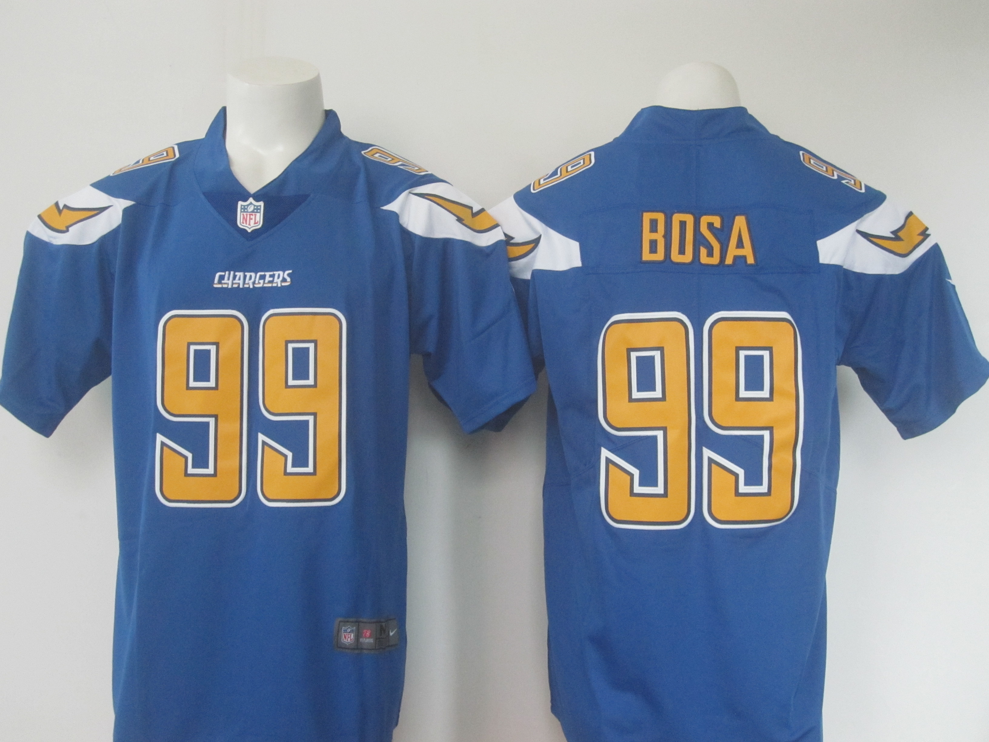 Los Angeles Chargers #99 Joey Bosa Blue Limited Rush Stitched Nike Jersey