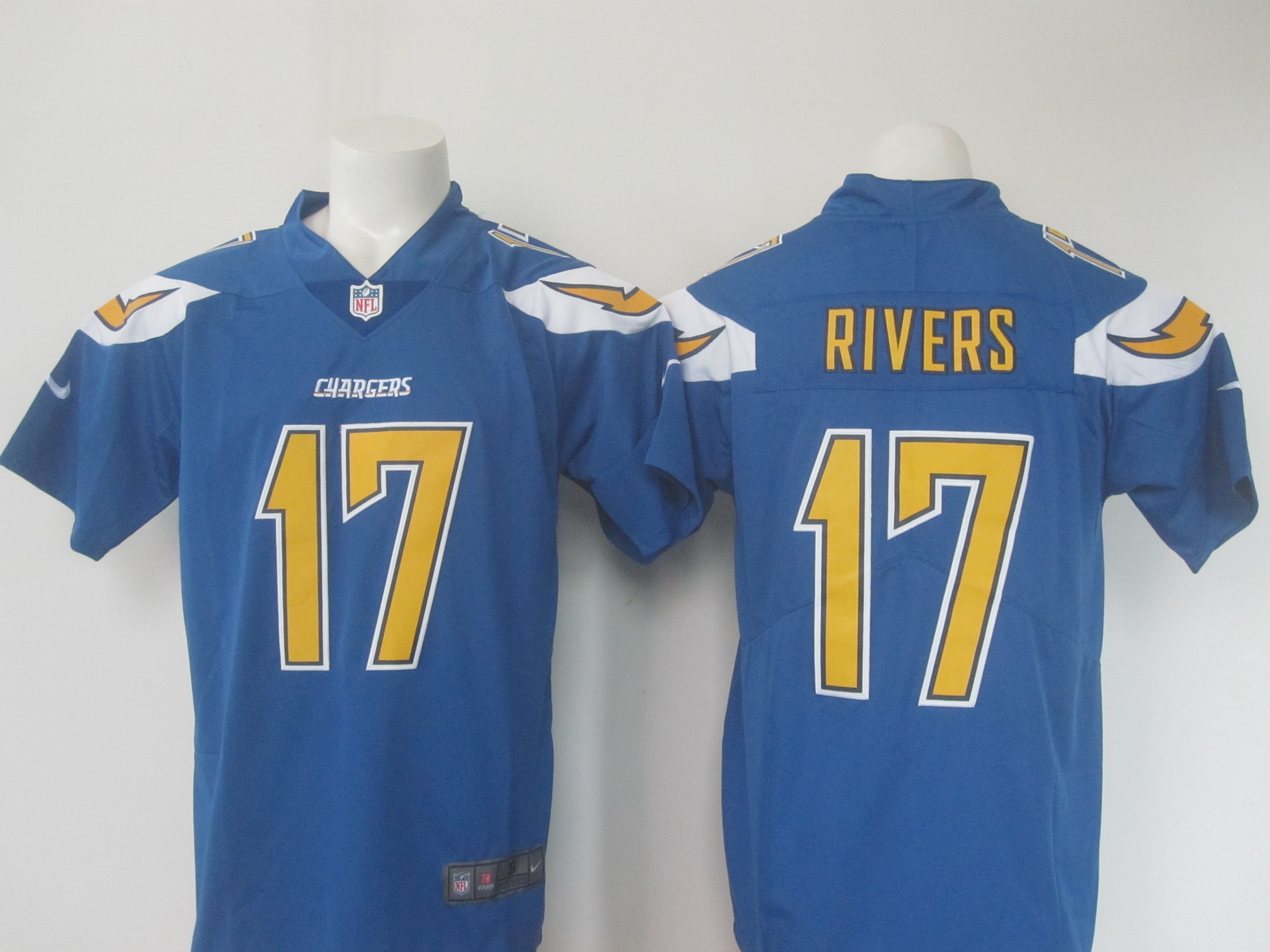 Los Angeles Chargers #17 Philip Rivers Blue Limited Rush Stitched Nike Jersey