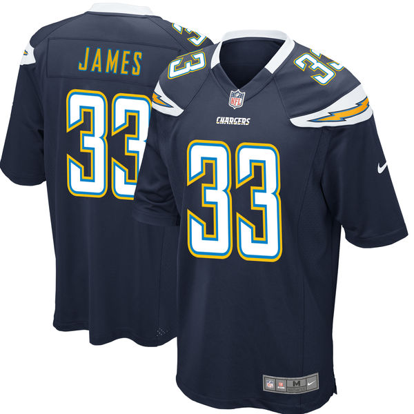 Los Angeles Chargers #33 Derwin James Navy 2018 Draft First Round Pick Game Jersey