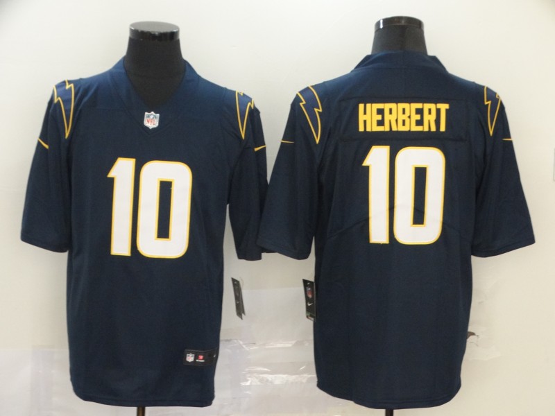 Los Angeles Chargers #10 Justin Herbert 2020 Navy Vapor Untouchable Limited Stitched Jersey