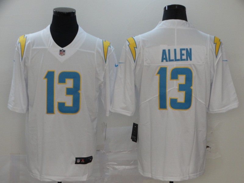 Los Angeles Chargers #13 Keenan Allen 2020 White Vapor Untouchable Limited Stitched Jersey