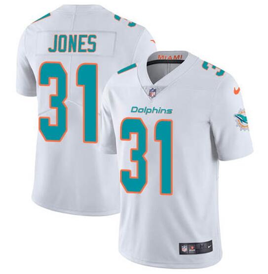 Miami Dolphins #31 Byron Jones White Vapor Untouchable Limited Stitched Jersey