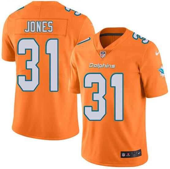 Miami Dolphins #31 Byron Jones Orange 2020 Vapor Untouchable Limited Stitched Jersey