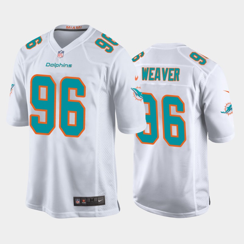 Miami Dolphins #96 Curtis Weaver 2020 White Stitched Jersey