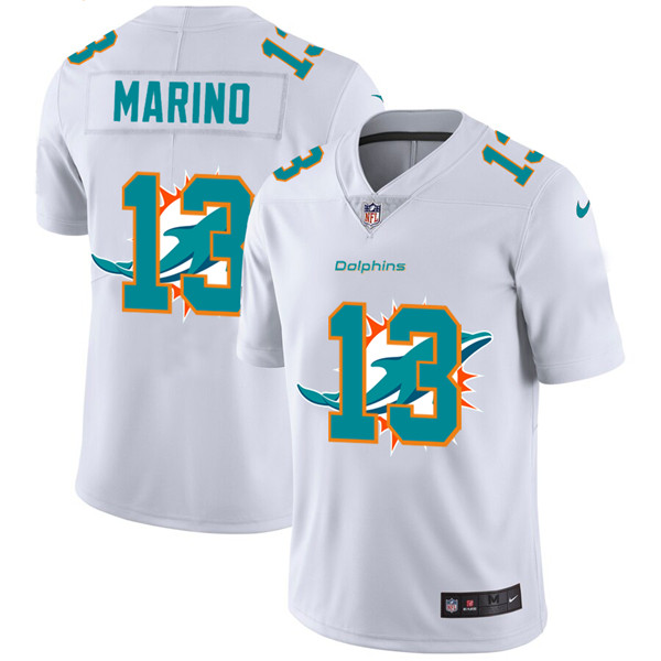 Miami Dolphins #13 Dan Marino White Stitched Jersey