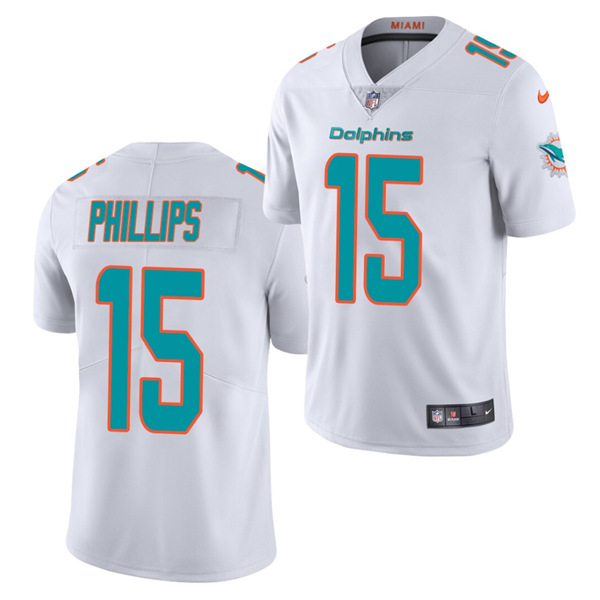 Miami Dolphins #15 Jaelan Phillips White 2021 Vapor Untouchable Limited Stitched Jersey 