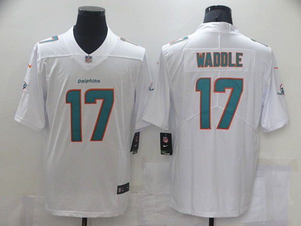 Miami Dolphins #17 Jaylen Waddle White 2021 Vapor Untouchable Limited Stitched Jersey 