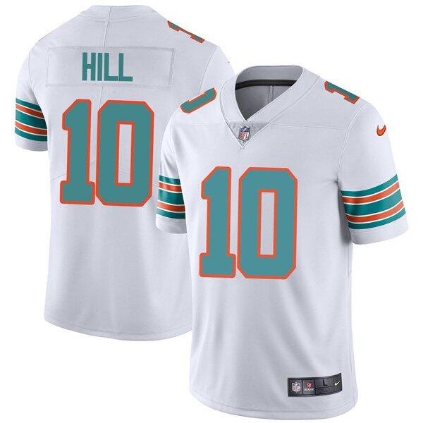Miami Dolphins #10 Tyreek Hill White Color Rush Limited Stitched Football Jersey