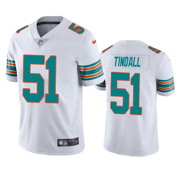 Miami Dolphins #51 Channing Tindall White Color Rush Limited Stitched Football Jersey