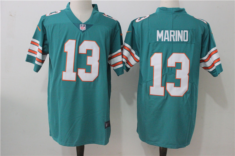 Miami Dolphins #13 Dan Marino Aqua Green Alternate Stitched Vapor Untouchable Limited Nike Jersey