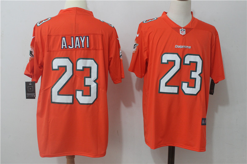 Miami Dolphins #23 Jay Ajayi Orange Stitched Vapor Untouchable Limited Nike Jersey