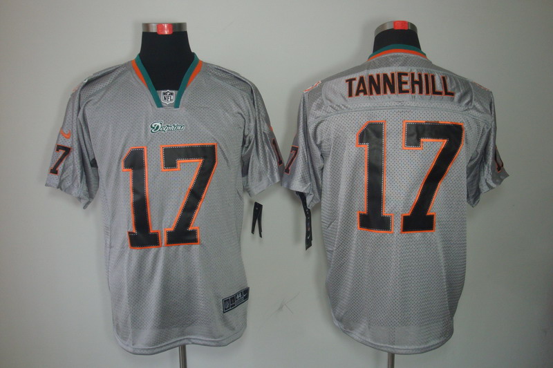 Miami Dolphins #17 Ryan Tannehill Gray Limited Stitched Jersey
