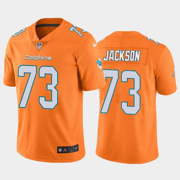 Miami Dolphins #73 Austin Jackson 2020 Orange Color Rush Limited Stitched Jersey