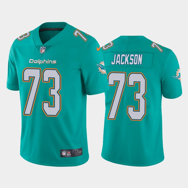 Miami Dolphins #73 Austin Jackson 2020 Aqua Vapor Limited Stitched Jersey