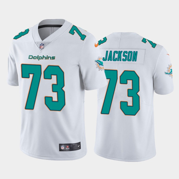 Miami Dolphins #73 Austin Jackson 2020 White Vapor Limited Stitched Jersey