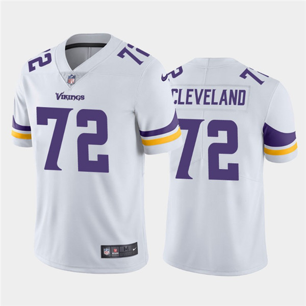Minnesota Vikings #72 Ezra Cleveland 2020 White Vapor Untouchable Limited Stitched Jersey
