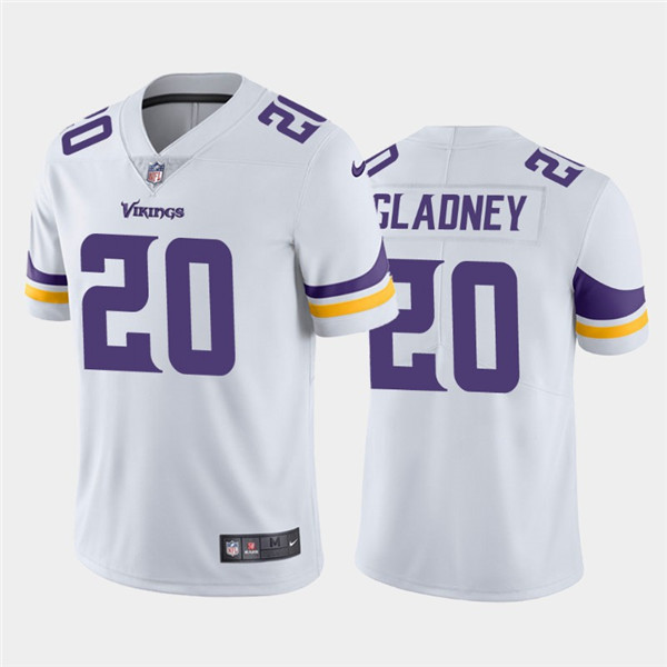 Minnesota Vikings #20 Jeff Gladney 2020 White Vapor Untouchable Limited Stitched Jersey