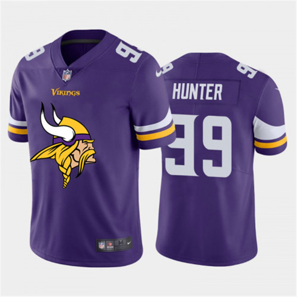 Minnesota Vikings #99 Danielle Hunter Purple 2020 Team Big Logo Limited Stitched Jersey