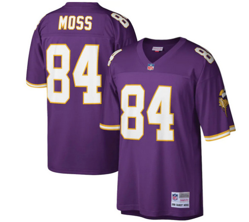 Minnesota Vikings #48 Randy Moss Purple Stitched Jersey