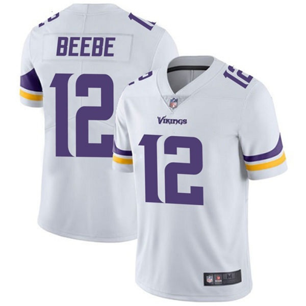 Minnesota Vikings #12 Chad Beebe White Vapor Untouchable Limited Stitched Jersey