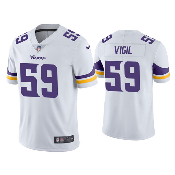 Minnesota Vikings #59 Nick Vigil White Vapor Untouchable Limited Stitched Jersey