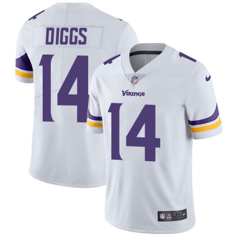 Minnesota Vikings #14 Stefon Diggs White Vapor Untouchable Limited Stitched Jersey