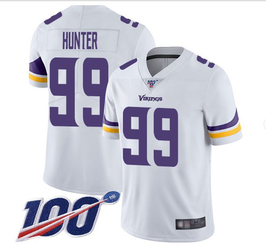 Minnesota Vikings #99 Danielle Hunter White 2019 100th Season Vapor Untouchable Limited Stitched Jersey