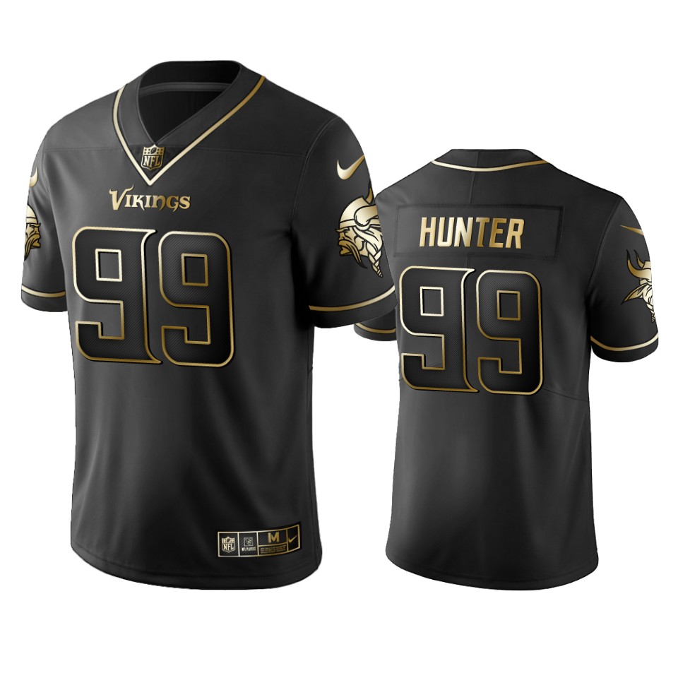 Minnesota Vikings #99 Danielle Hunter Black 2019 Golden Edition Limited Stitched Jersey