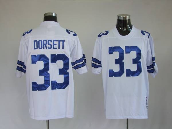 Mitchell Ness Cowboys #33 Tony Dorsett White Stitched Throwback Jersey