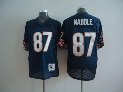 Mitchell And Ness Bears #87 Tom Waddle Blue Throwback Stitched Jersey