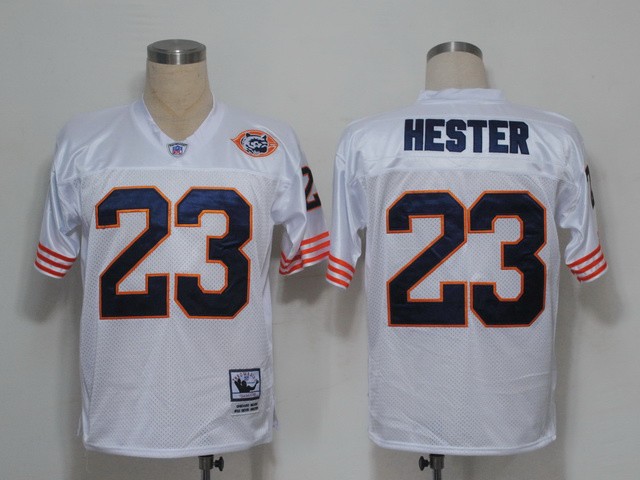 Mitchell And Ness Bears #23 Devin Hester White Big No. Stitched Jersey