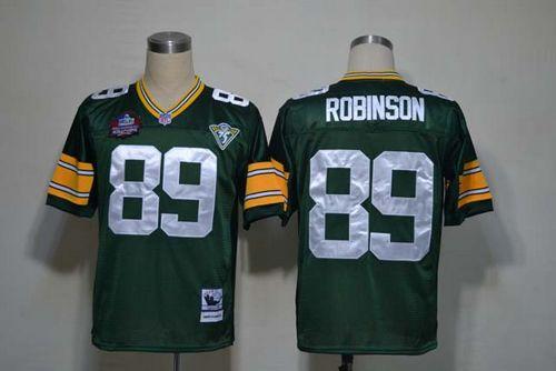 Mitchell And Ness Packers #89 Dave Robinson Green Throwback Stitched Jersey