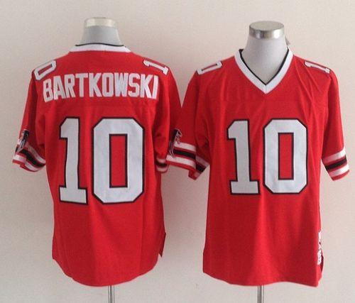 Mitchell And Ness Falcons #10 Steve Bartkowski Red Throwback Stitched Jersey