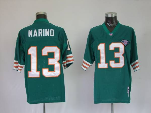 Mitchell And Ness Dolphins 1984 Dan Marino #13 Green Stitched Team Color Jersey