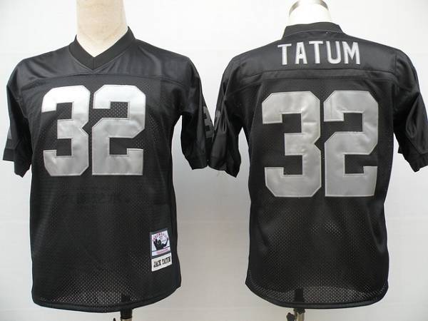 Mitchell And Ness Raiders #32 Jack Tatum Black Stitched Throwback Jersey
