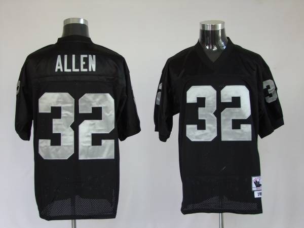 Mitchell And Ness Raiders Marcus Allen #32 Stitched Black Jersey