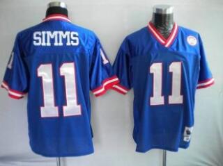 Mitchell And Ness Giants #11 Phil Simms Stitched Blue Jersey