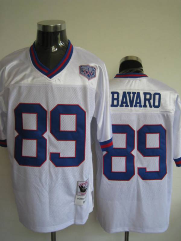 Mitchell And Ness Giants #89 Mark Bavaro Stitched White Jersey