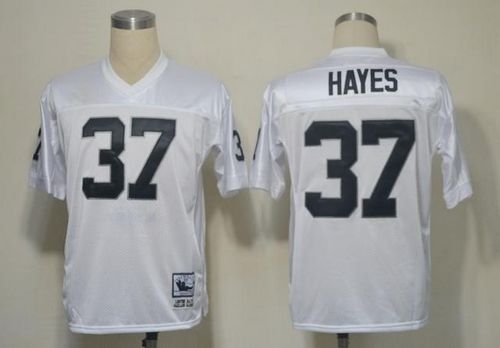 Mitchell And Ness Raiders #37 Lester Hayes White Stitched Throwback Jersey