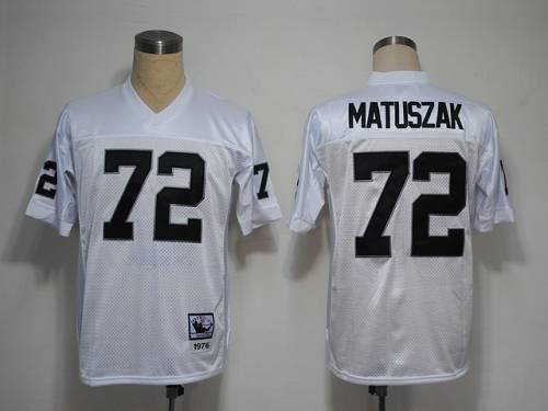 Mitchell And Ness Raiders #72 John Matuszak White Stitched Jersey