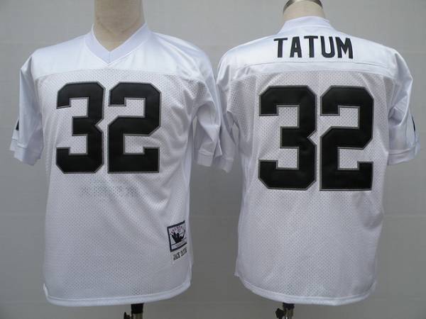 Mitchell And Ness Raiders #32 Jack Tatum White Stitched Throwback Jersey
