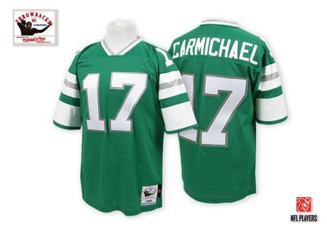 Mitchell And Ness Eagles #17 Harold Carmichael Green Stitched Throwback Jersey