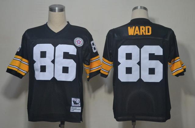 Mitchell And Ness Steelers #86 Hines Ward Black Stitched Jersey