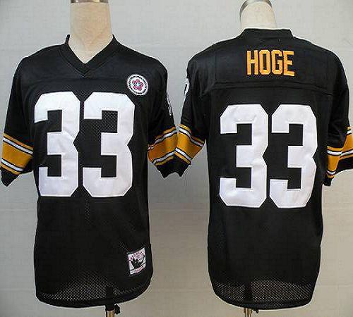 Mitchell And Ness Steelers #33 Merril Hoge Black Stitched Throwback Jersey