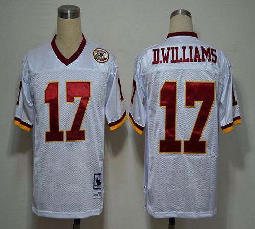 Mitchell And Ness 50TH Redskins #17 D.Williams White Stitched Jersey