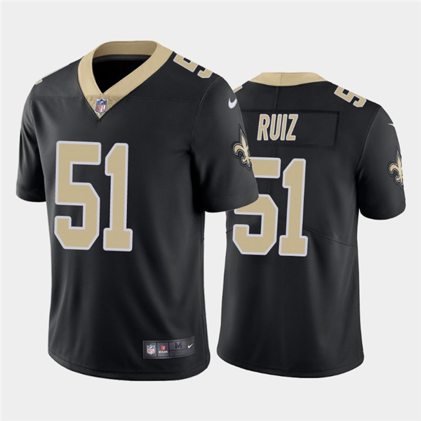 New Orleans Saints #51 Cesar Ruiz 2020 Black Limited Stitched Jersey