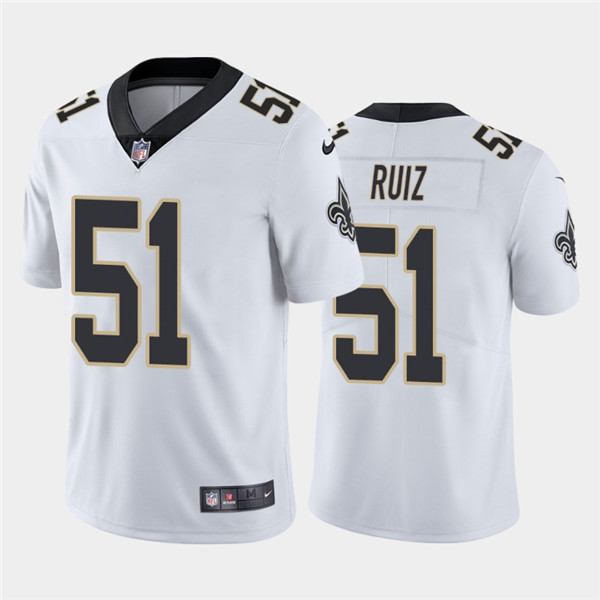 New Orleans Saints #51 Cesar Ruiz 2020 White Limited Stitched Jersey