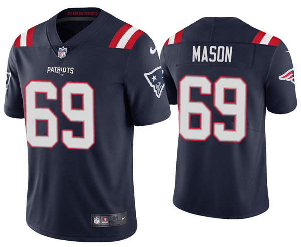 New England Patriots #69 Shaq Mason 2020 Navy Vapor Untouchable Limited Stitched Jersey