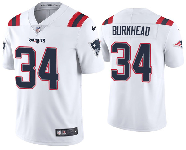 New England Patriots #34 Rex Burkhead 2020 White Vapor Untouchable Limited Stitched Jersey